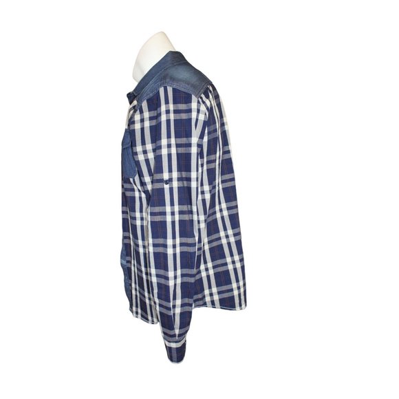 Jeans by Buffalo /Men's (Size M) casual dress button up shirt. Denim with cotton - Picture 2 of 16